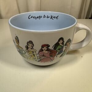 Disney Princess Courage To Be Kind Ceramic Soup Mug  EUC